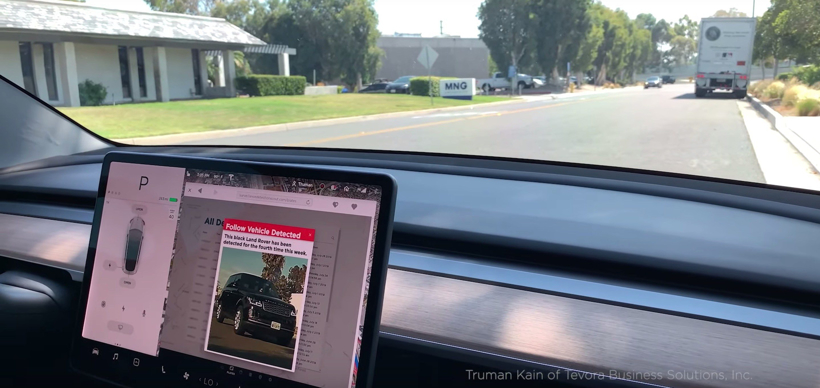 黑科技，前瞻技術(shù)，特斯拉汽車反監(jiān)視,特斯拉哨兵模式,特斯拉偵察器,汽車反監(jiān)視,汽車新技術(shù)