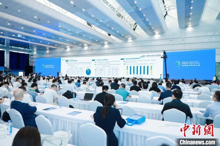 2022世界動力電池大會主論壇現場。　2022世界動力電池大會組委會 供圖